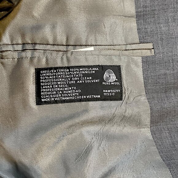 Stafford Jacket Mens 40 Short Gray Wool Lined Sport Classic Professor Office - Picture 10 of 16